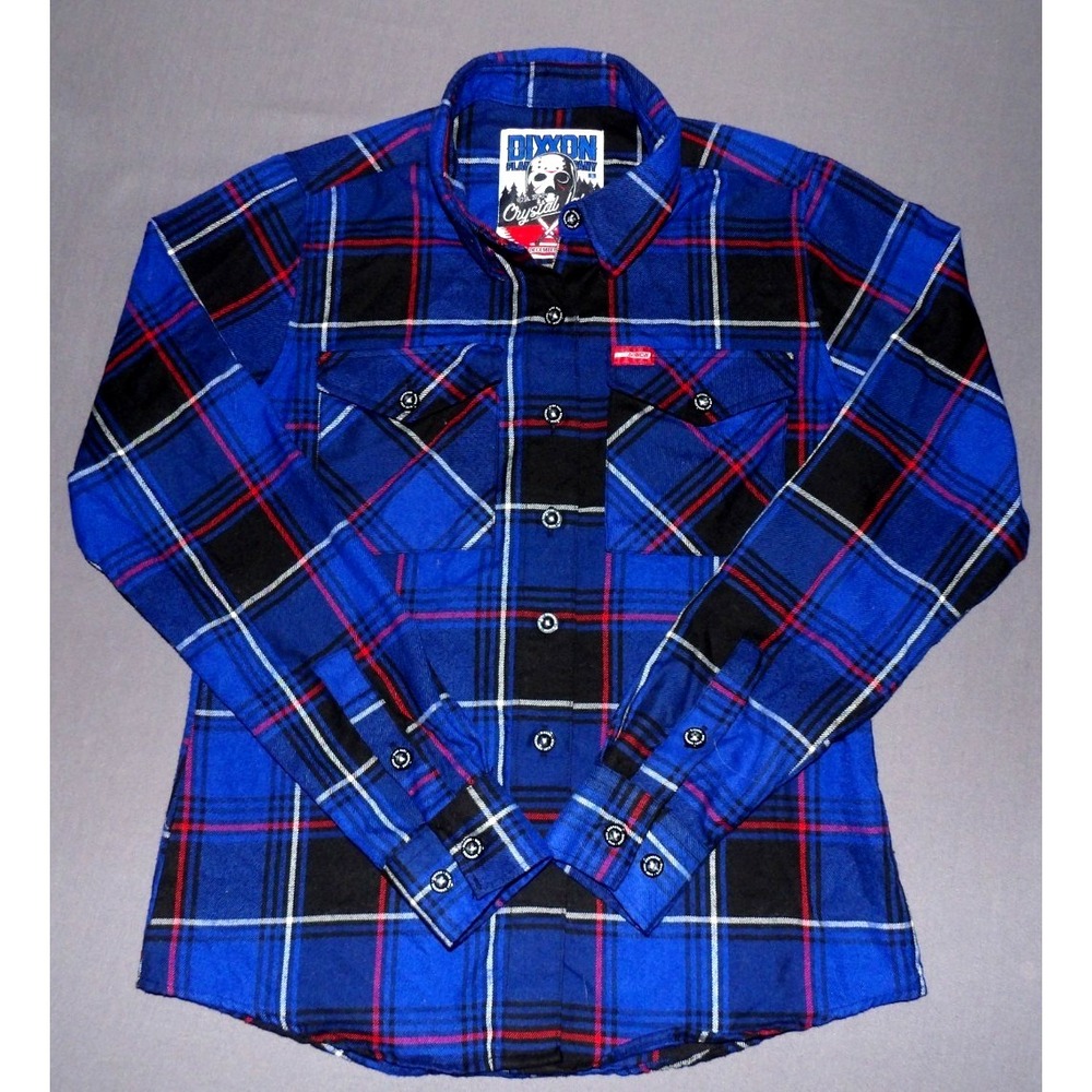 DIXXON Flannel Co. Camp Crystal Lake Plaid Button Up Shirt Women's Small